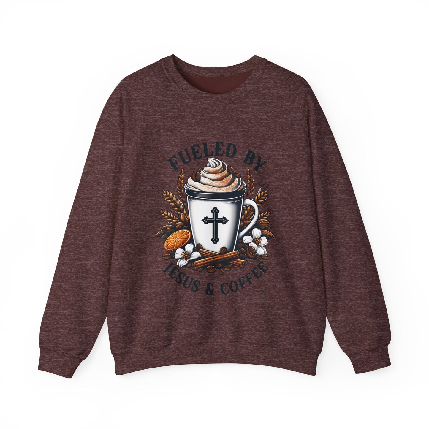 Fueled by Jesus & Coffee Crewneck Sweatshirt