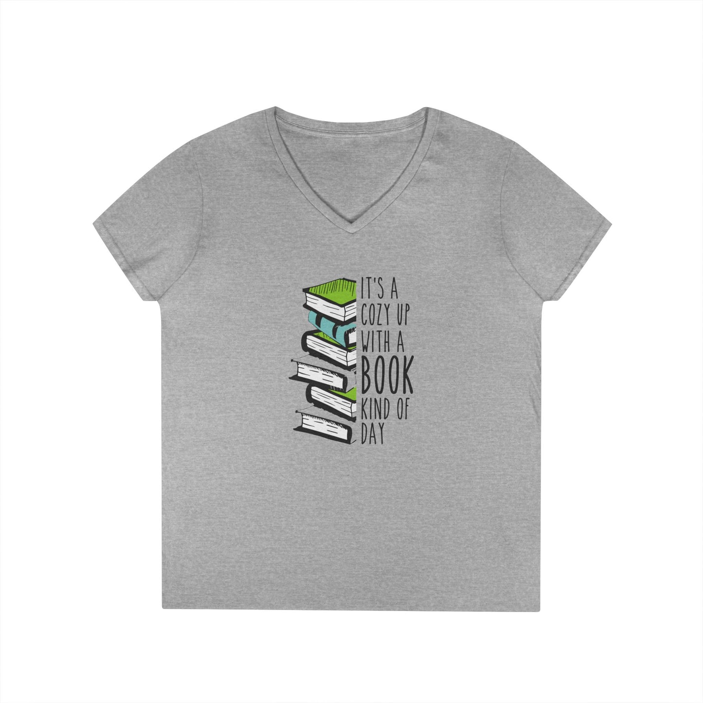 Cuddle Up & Read V-Neck Tee