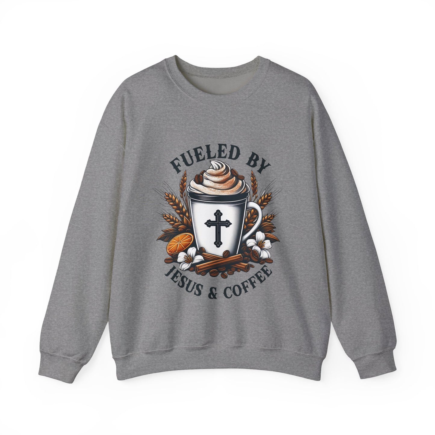 Fueled by Jesus & Coffee Crewneck Sweatshirt