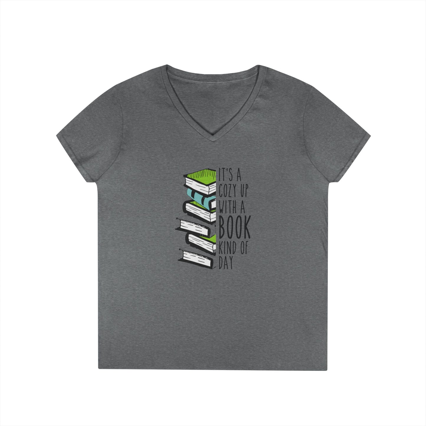 Cuddle Up & Read V-Neck Tee