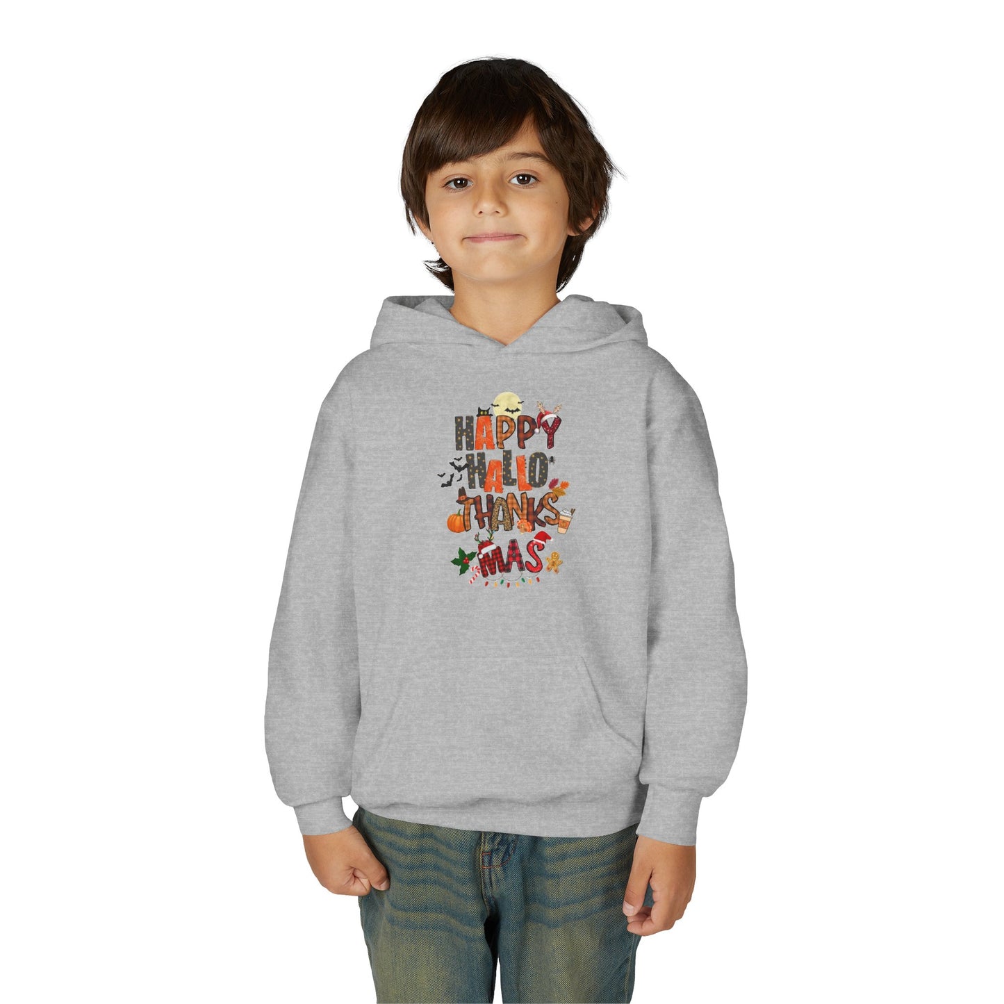 Happy Hallothanksmas Youth Hoodie
