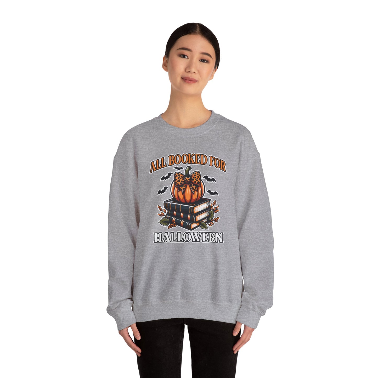 All Booked For Halloween Crewneck Sweatshirt