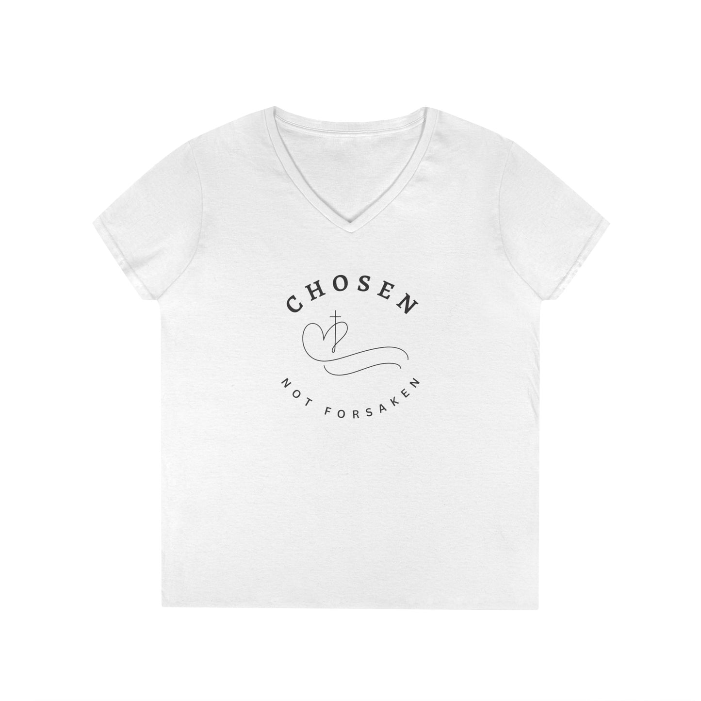 Chosen Not Forsaken Ladies' V-Neck T-Shirt