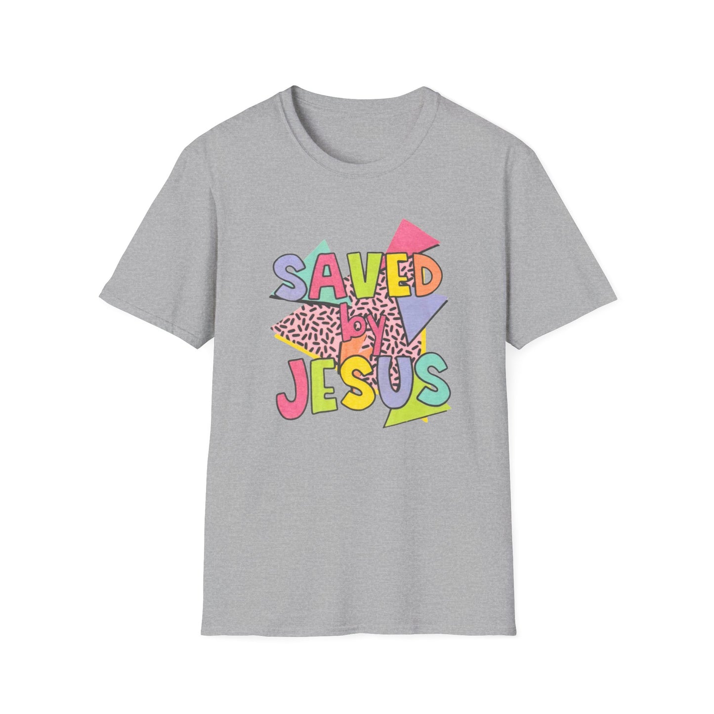 Retro Saved by Jesus Unisex Softstyle T-Shirt
