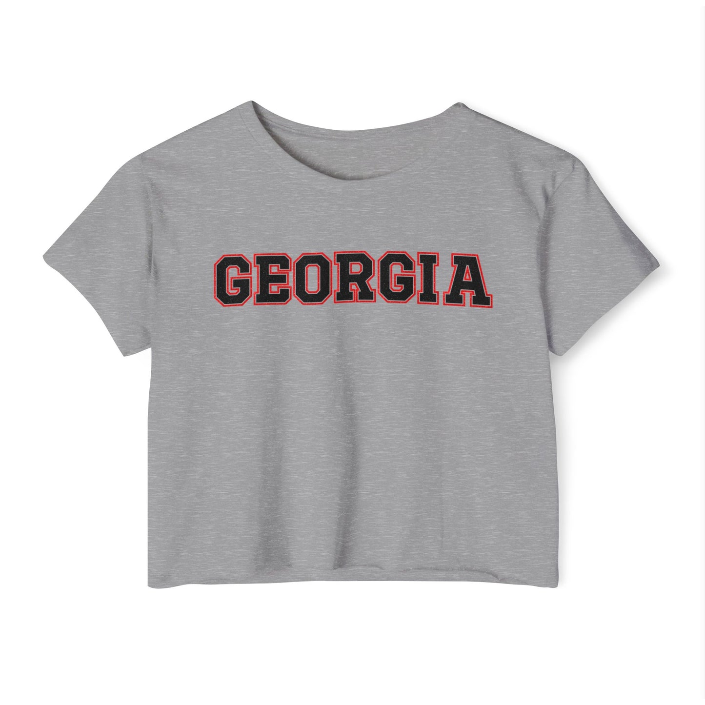 Glittery Black Georgia Crop Top