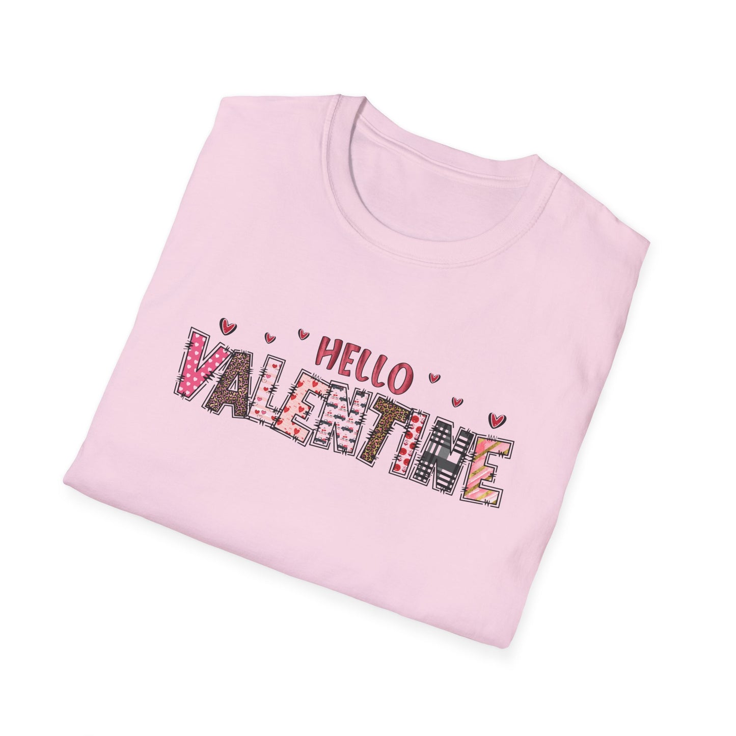 Valentine Floral "Hello Valentine" T-Shirt