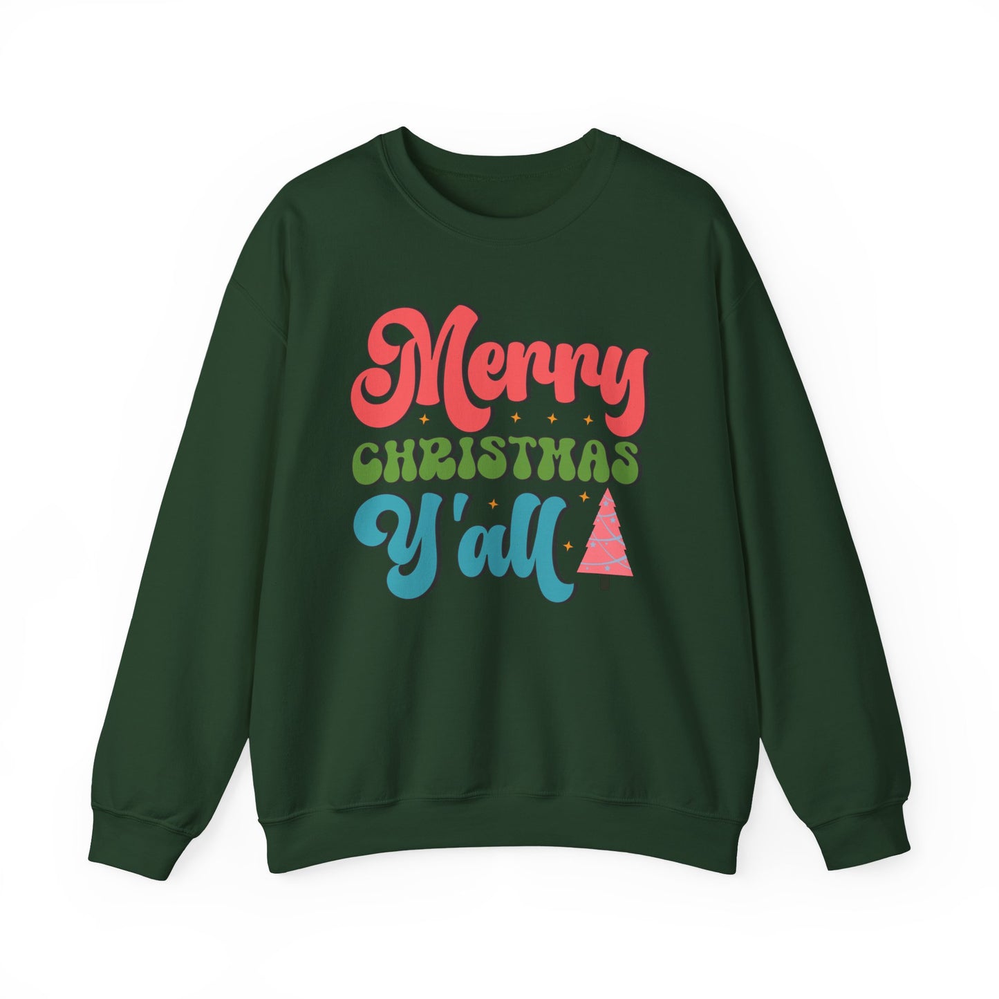 "Merry Christmas Y'all" Festive Holiday Crewneck