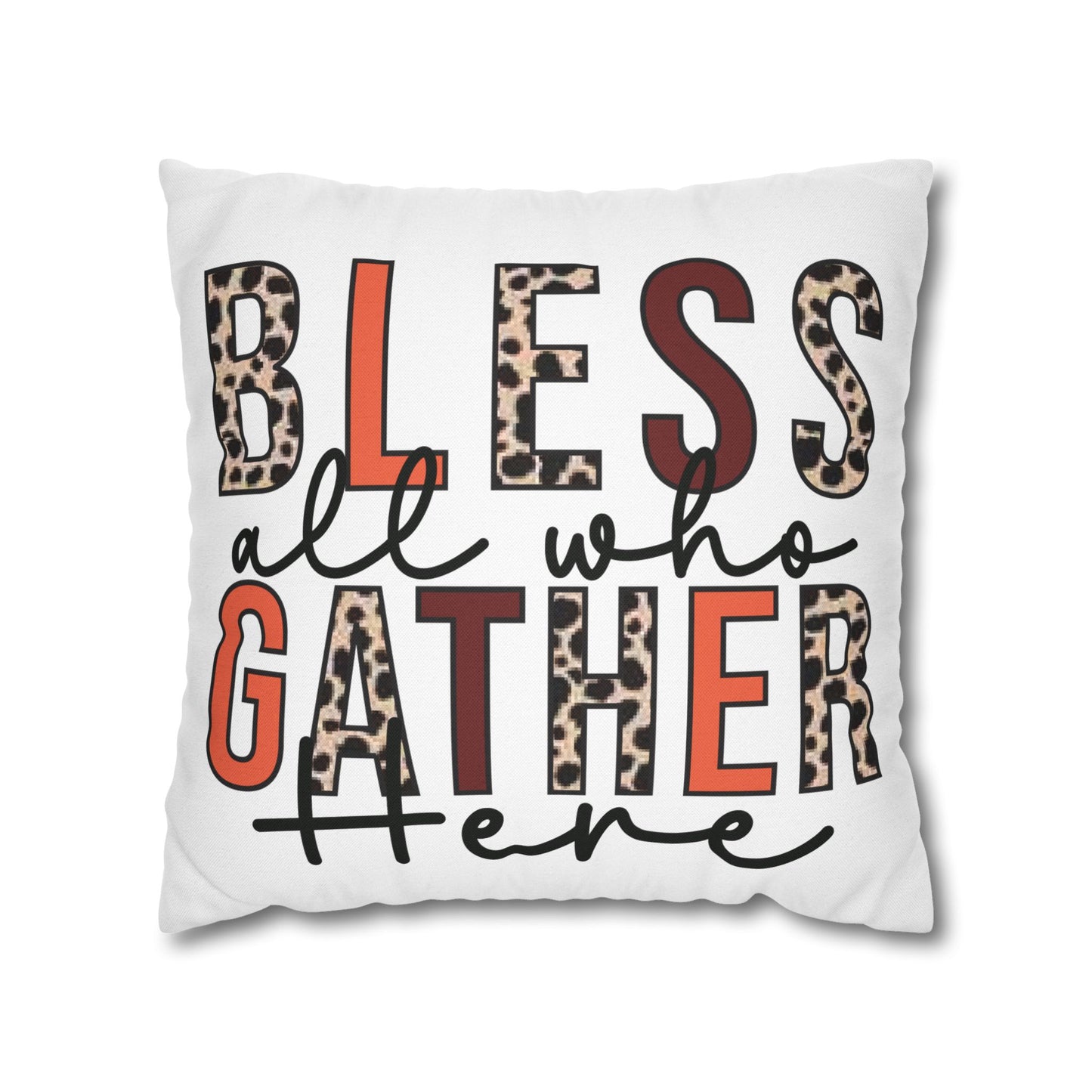 Double Sided Fall/ Thanksgiving Decorative Pillowcase