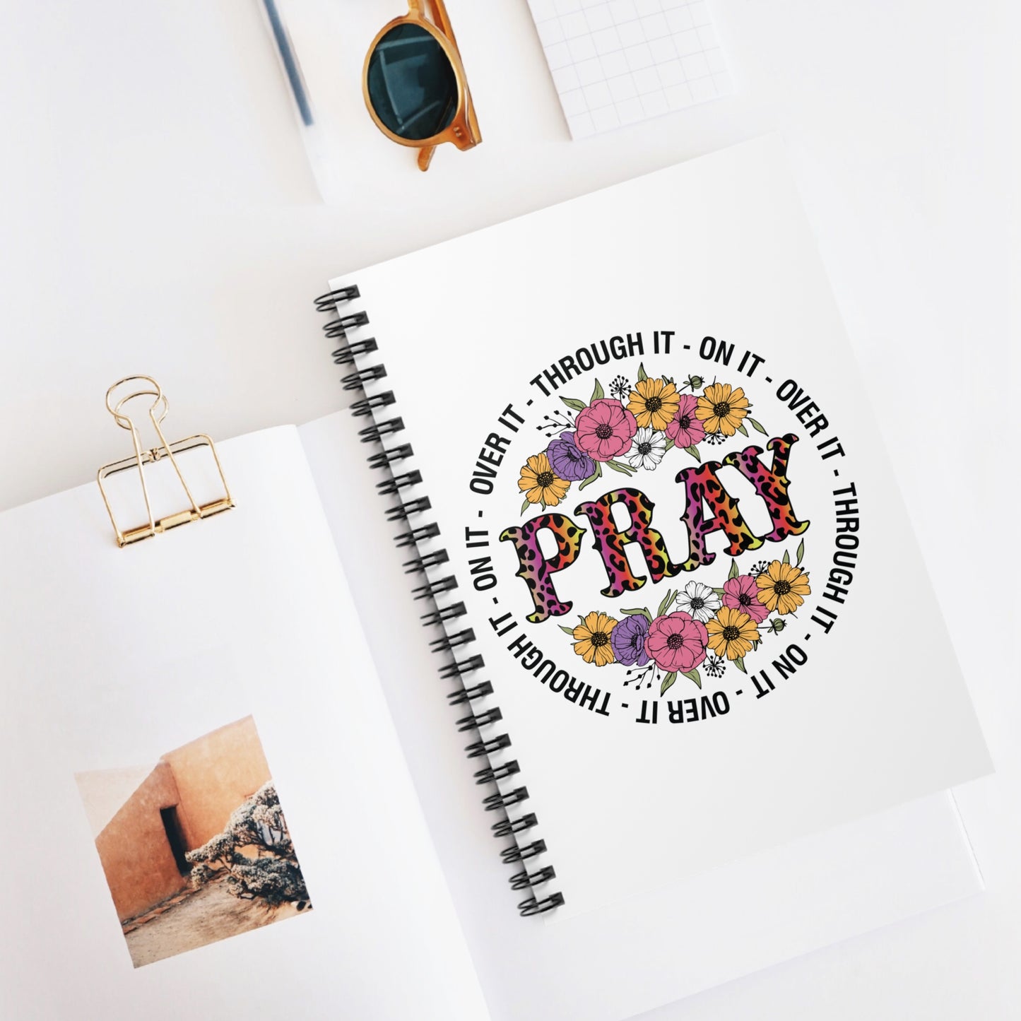 Floral Pray Spiral Notebook