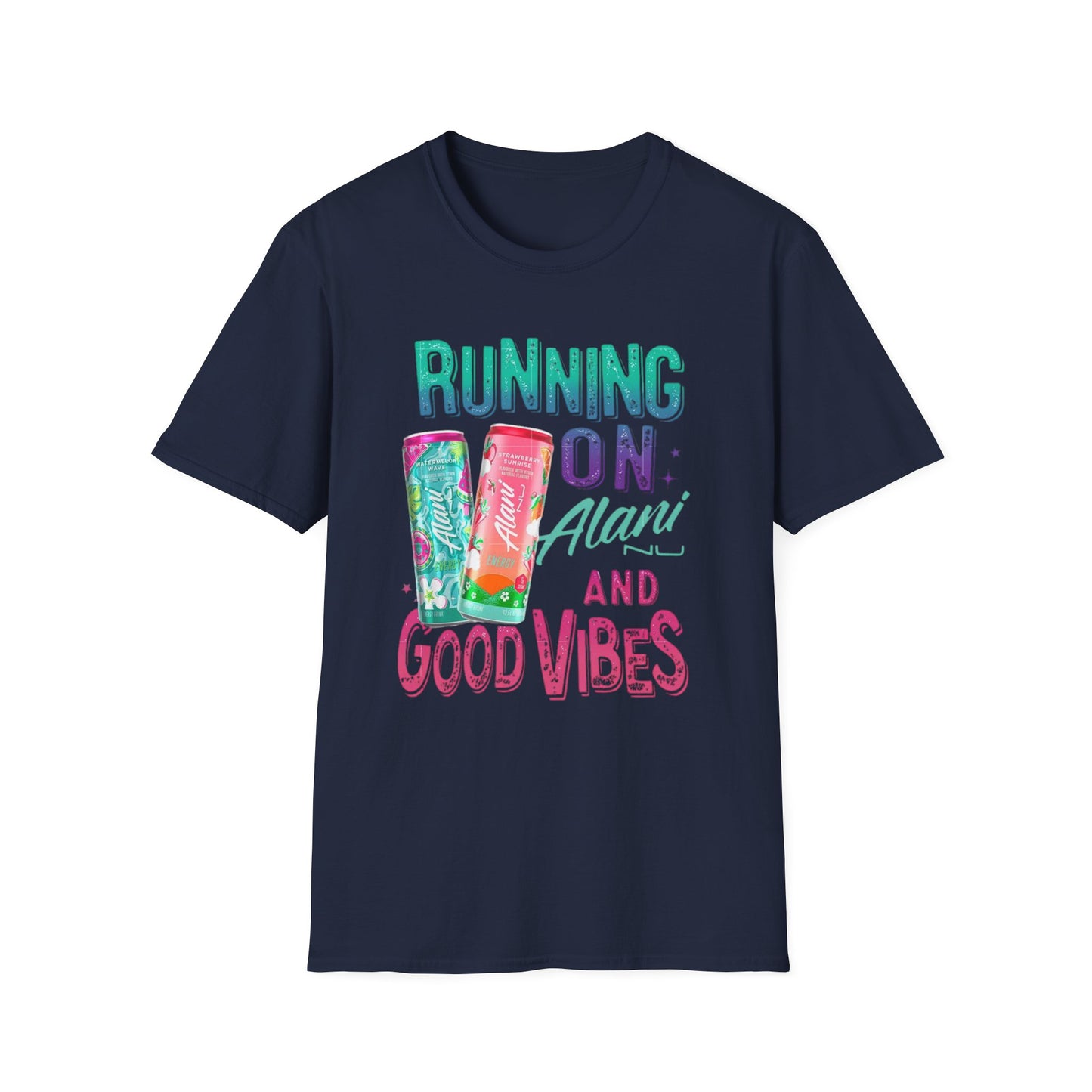 Running on Alani and Good Vibes Unisex Softstyle T-Shirt