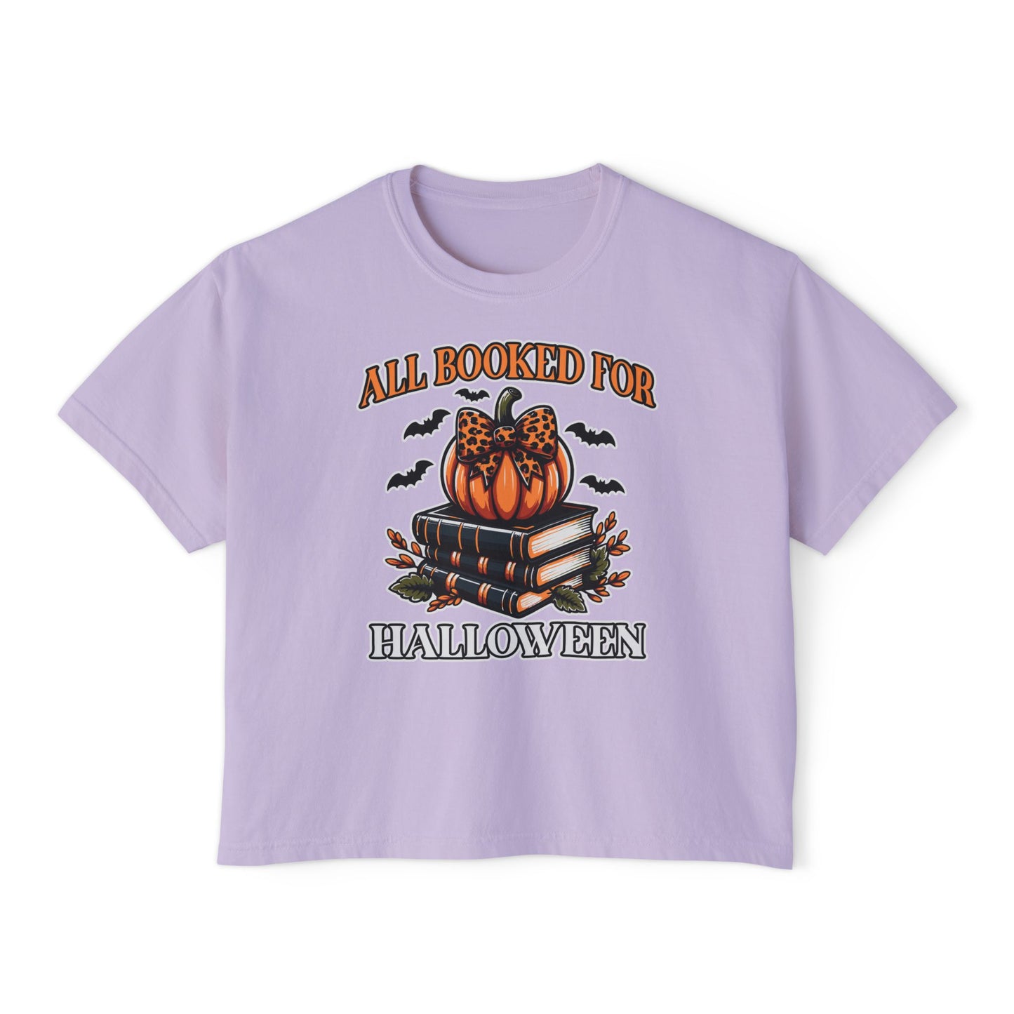 All Booked For Halloween Women's Boxy Tee