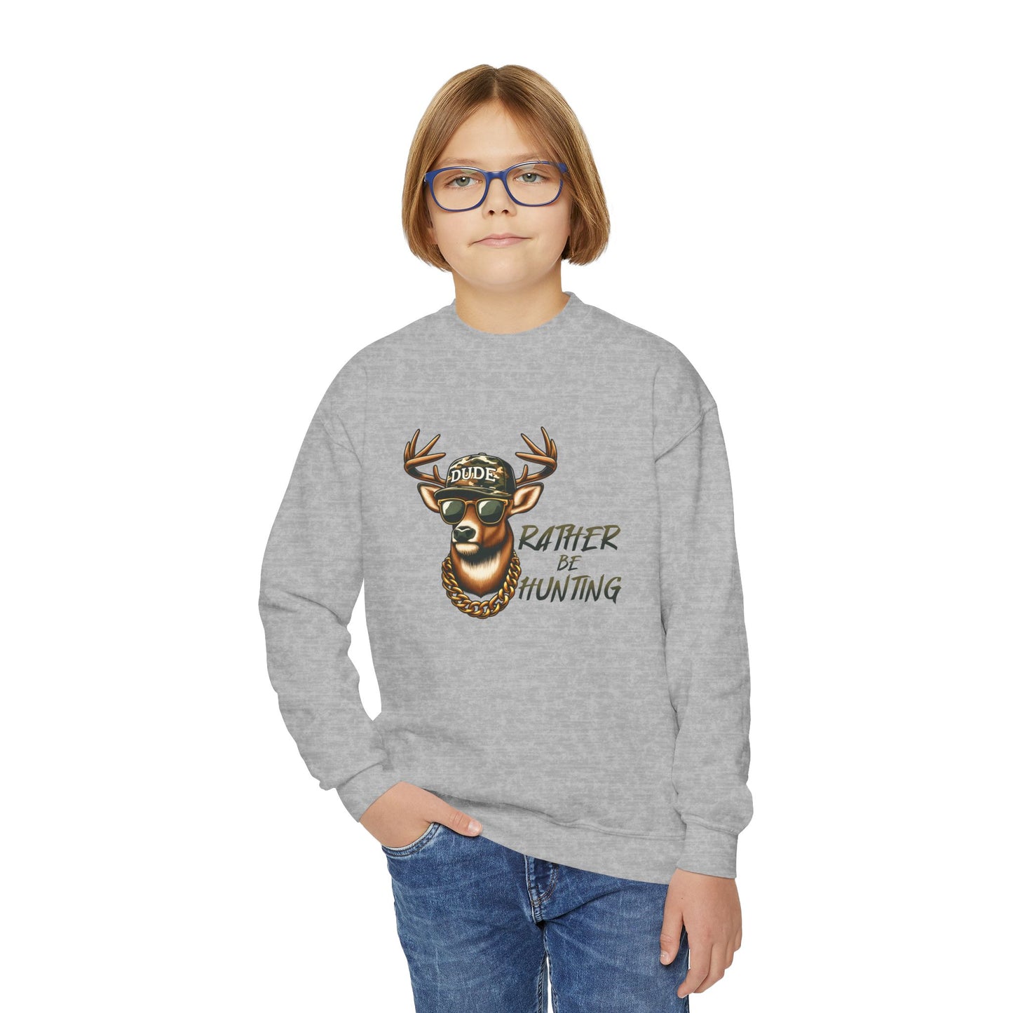 Rather be Hunting Youth Sweatshirt