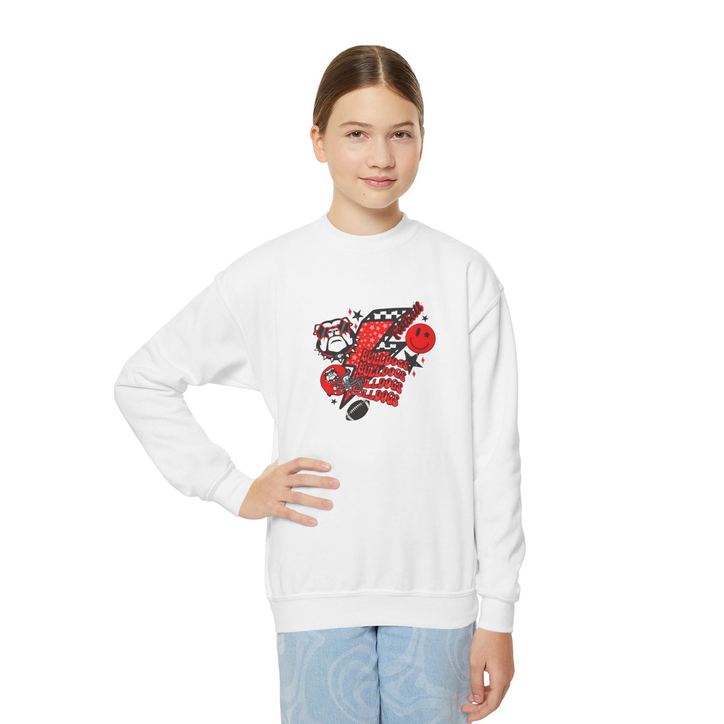 Fun Bulldogs Youth Sweatshirt