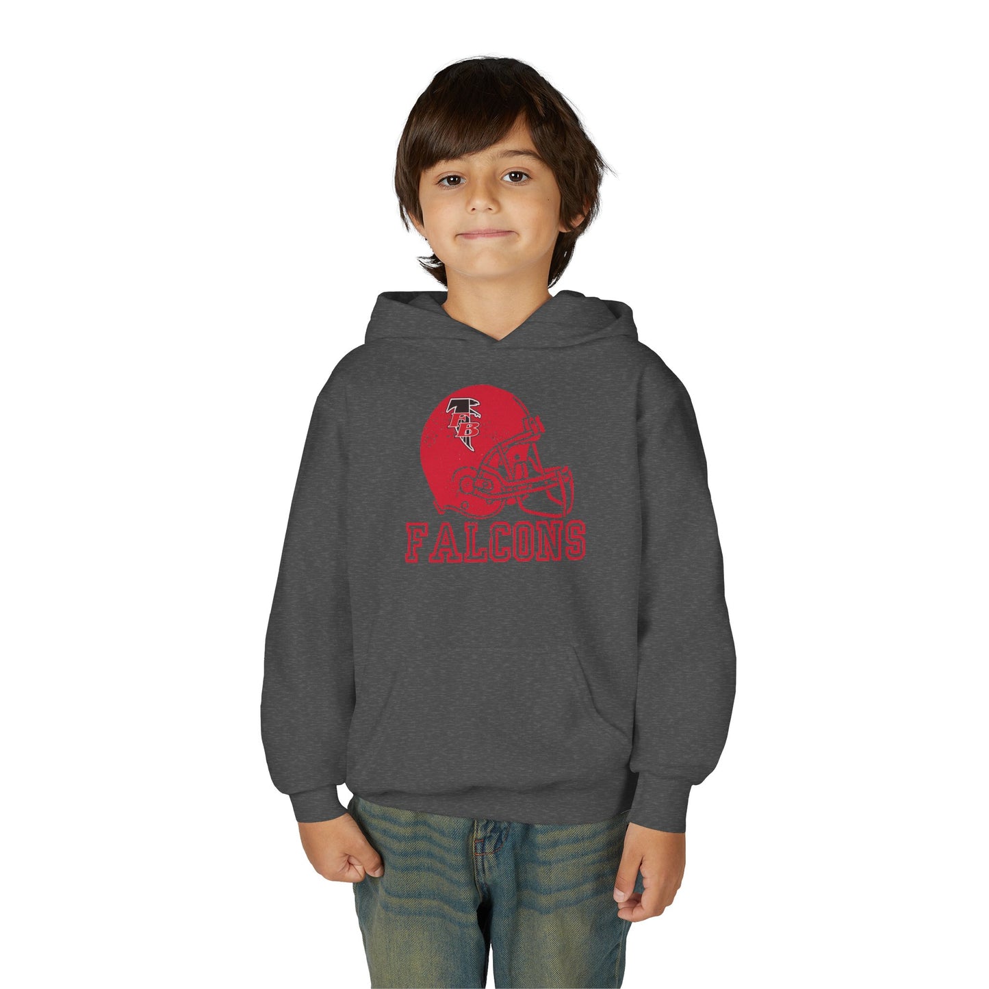 FB Falcons Helmet Youth Hoodie