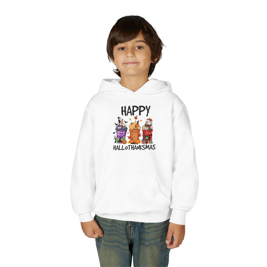 Happy Hallothanksmas Drinks Youth Hoodie
