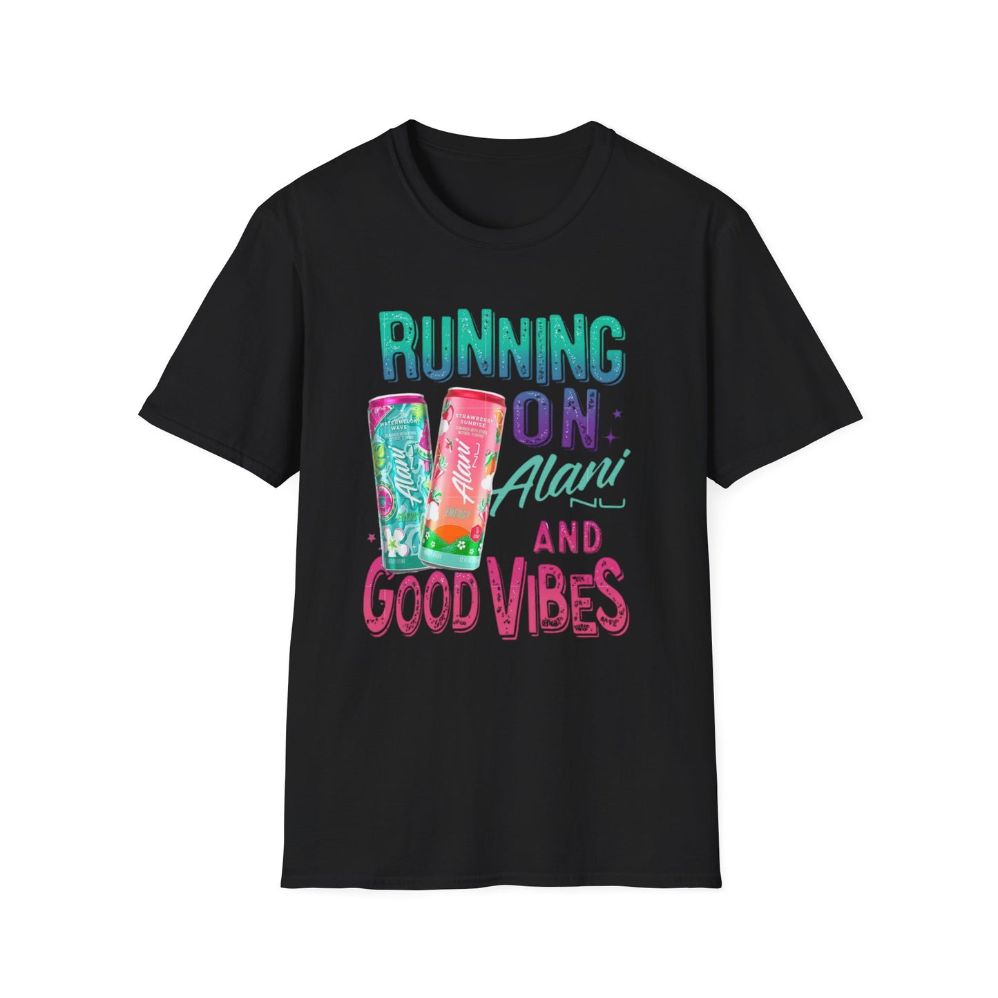 Running on Alani and Good Vibes Unisex Softstyle T-Shirt