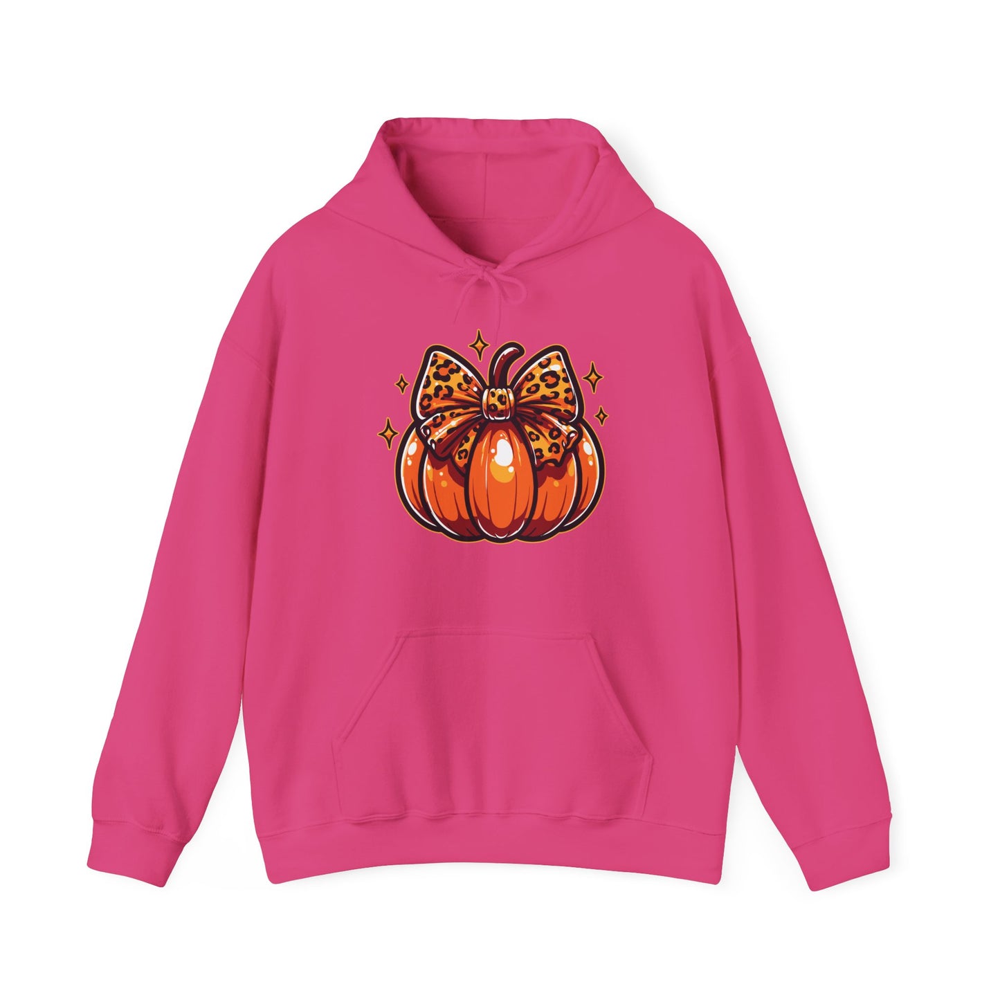 Leopard Pumpkin Bow Hoodie