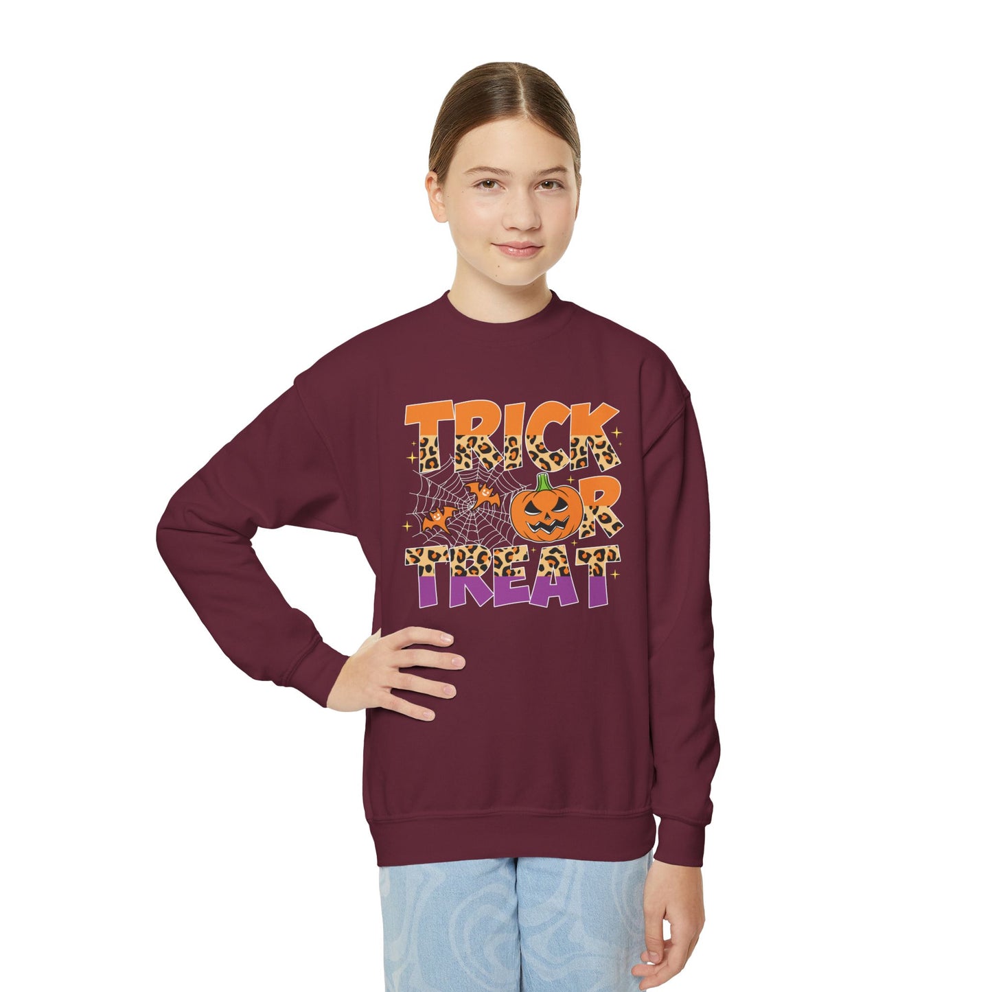 Youth Halloween Trick or Treat Sweatshirt