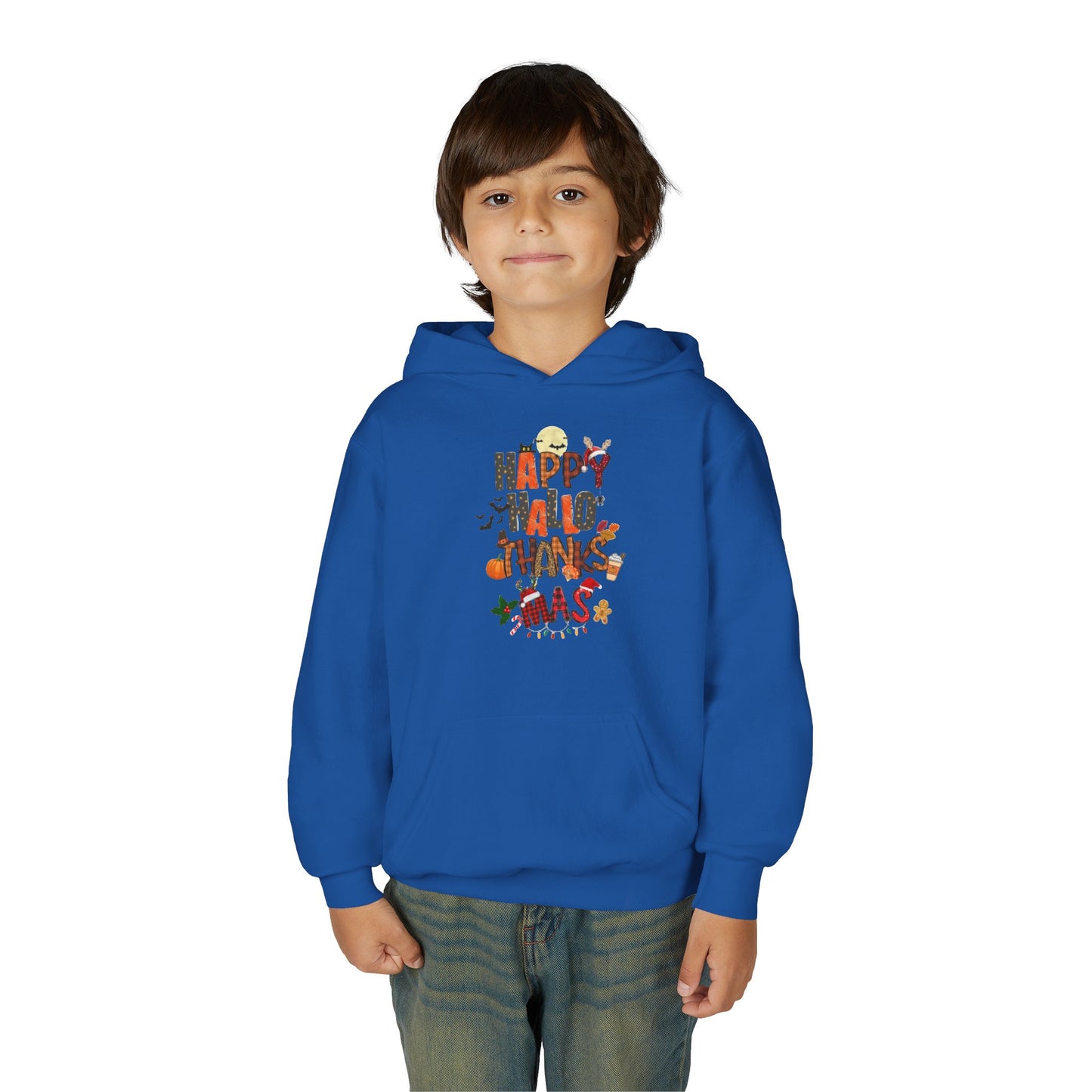 Happy Hallothanksmas Youth Hoodie