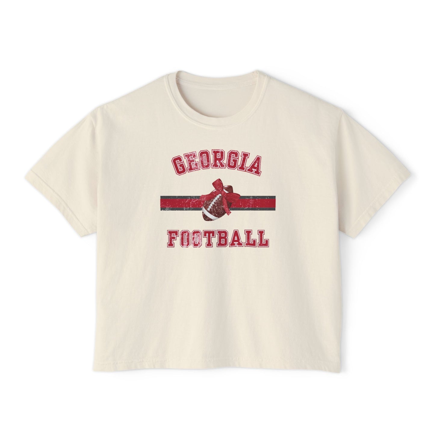 Georgia Football Women's Boxy Tee