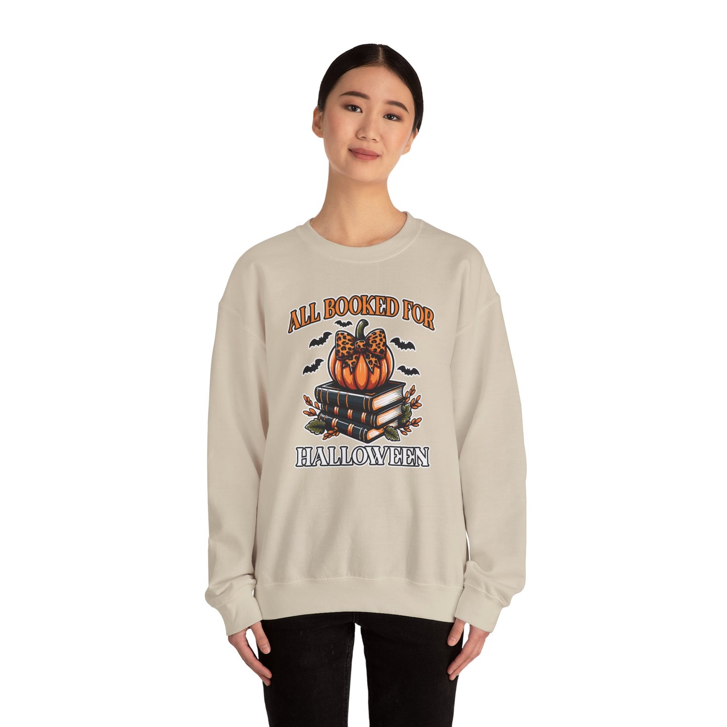 All Booked For Halloween Crewneck Sweatshirt