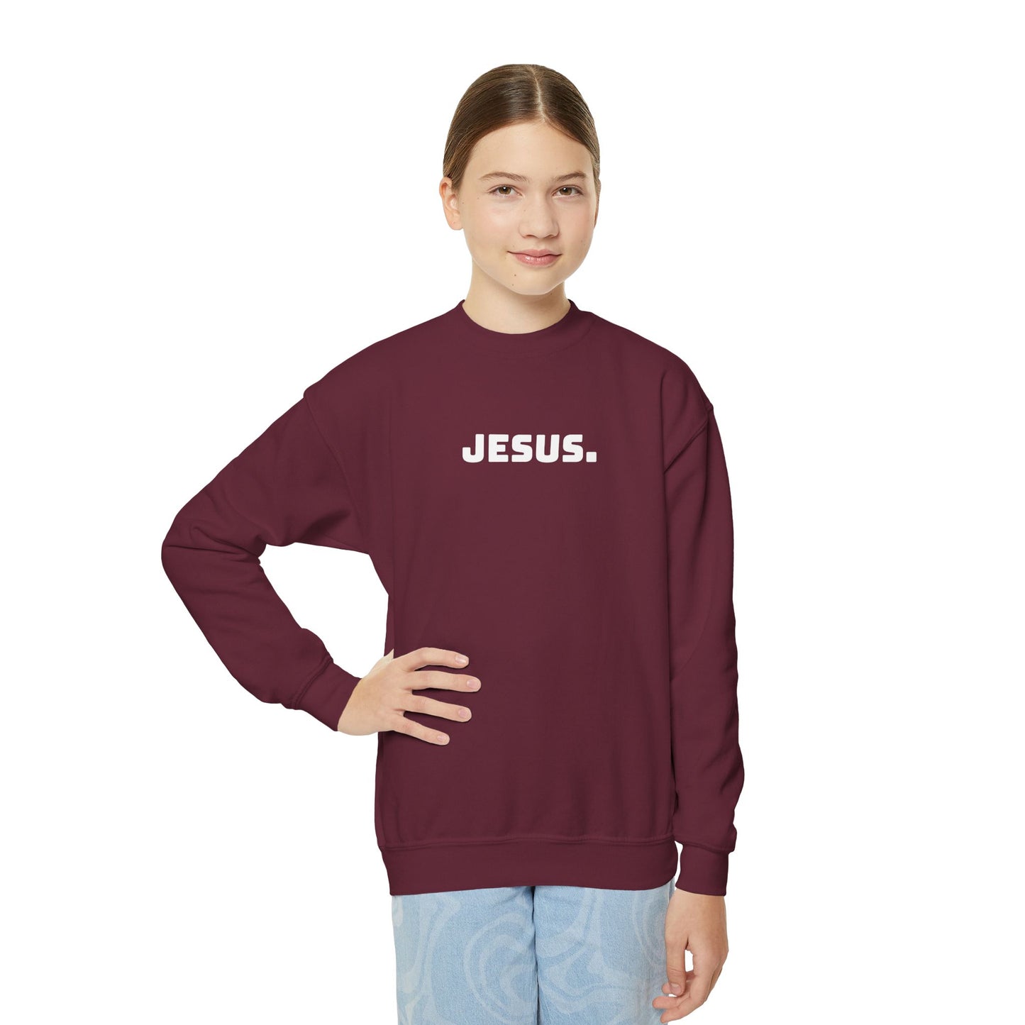 Youth JESUS. Crewneck Sweatshirt