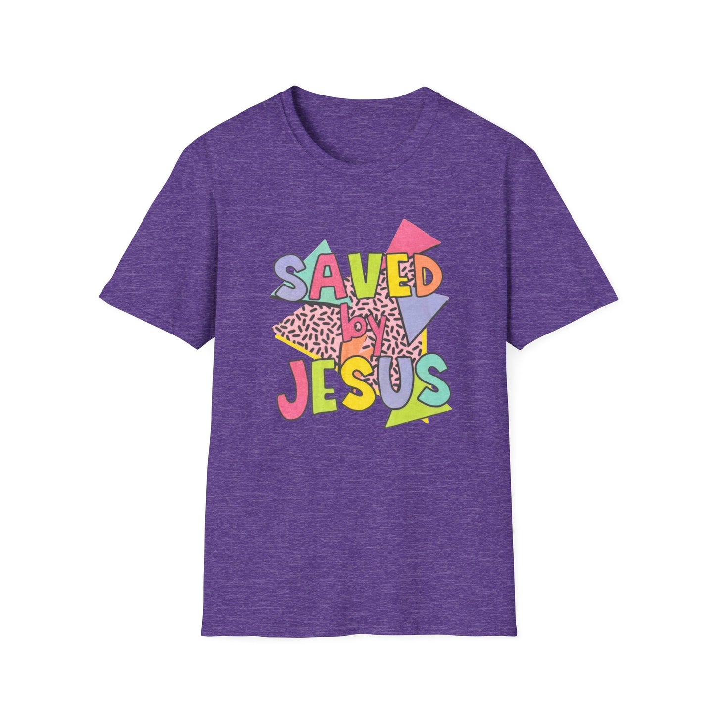 Retro Saved by Jesus Unisex Softstyle T-Shirt