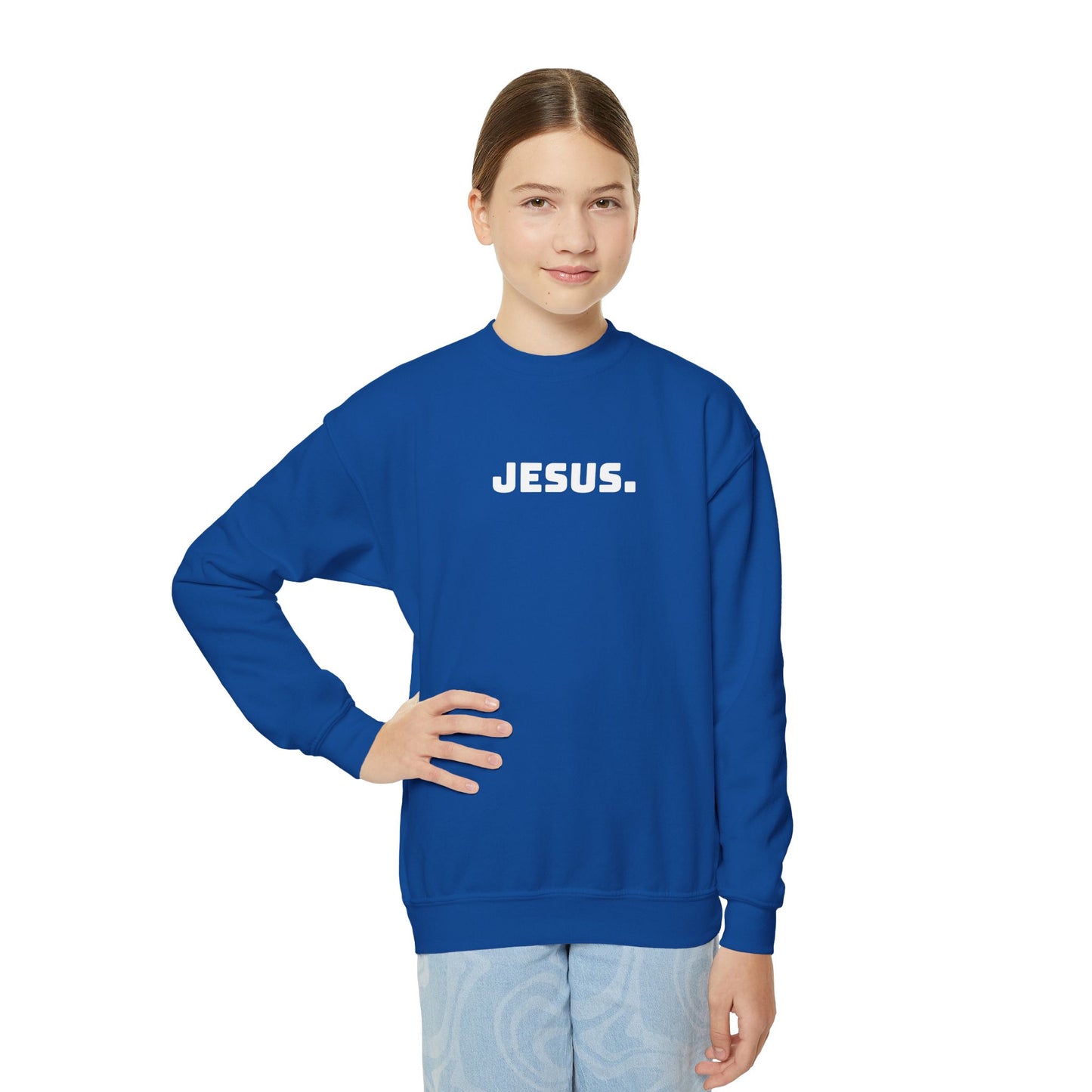 Youth JESUS. Crewneck Sweatshirt