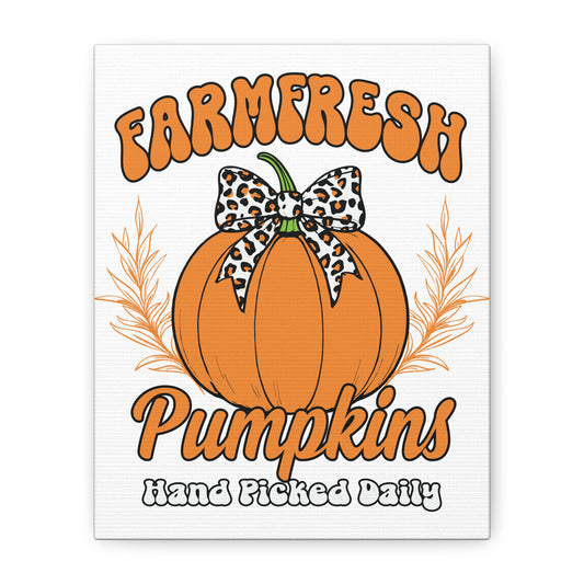 Farm Fresh Pumpkins Canvas