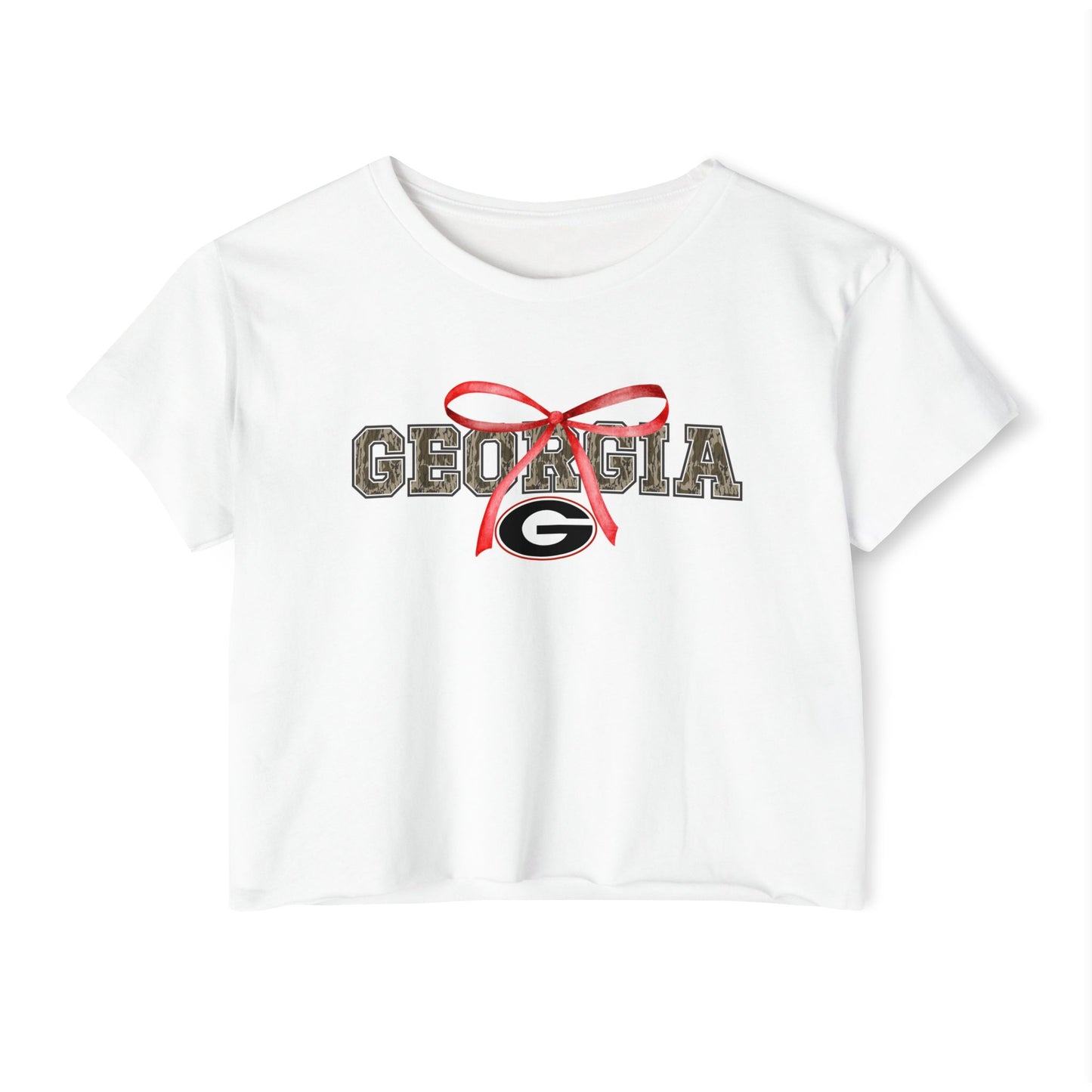 Camo Georgia Bow Crop Top