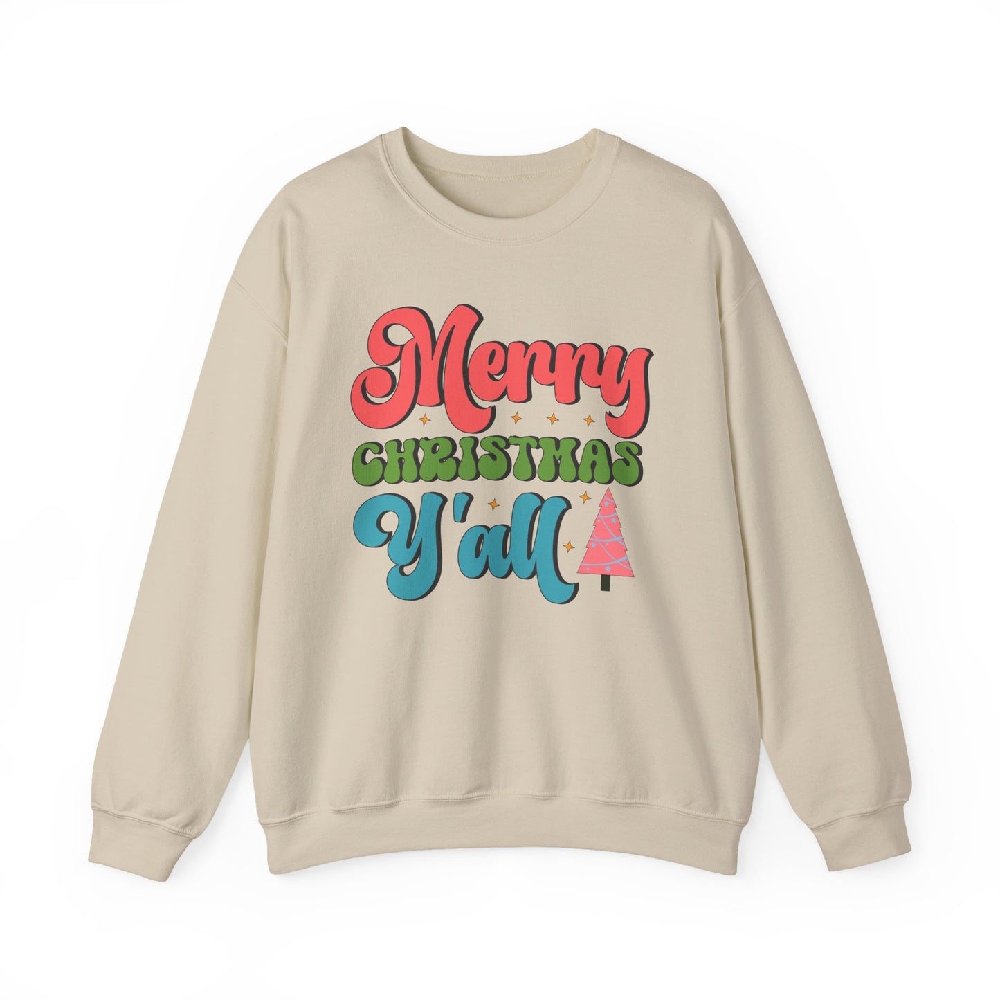 "Merry Christmas Y'all" Festive Holiday Crewneck