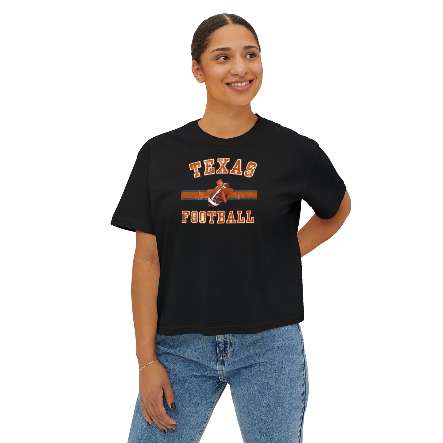 Texas Football Women's Boxy Tee