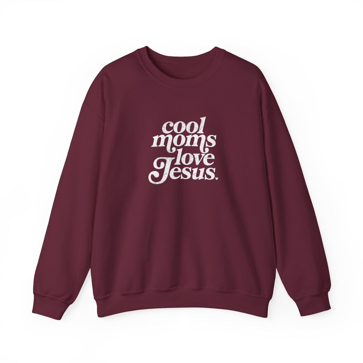 Cool Moms Love Jesus Crewneck Sweatshirt