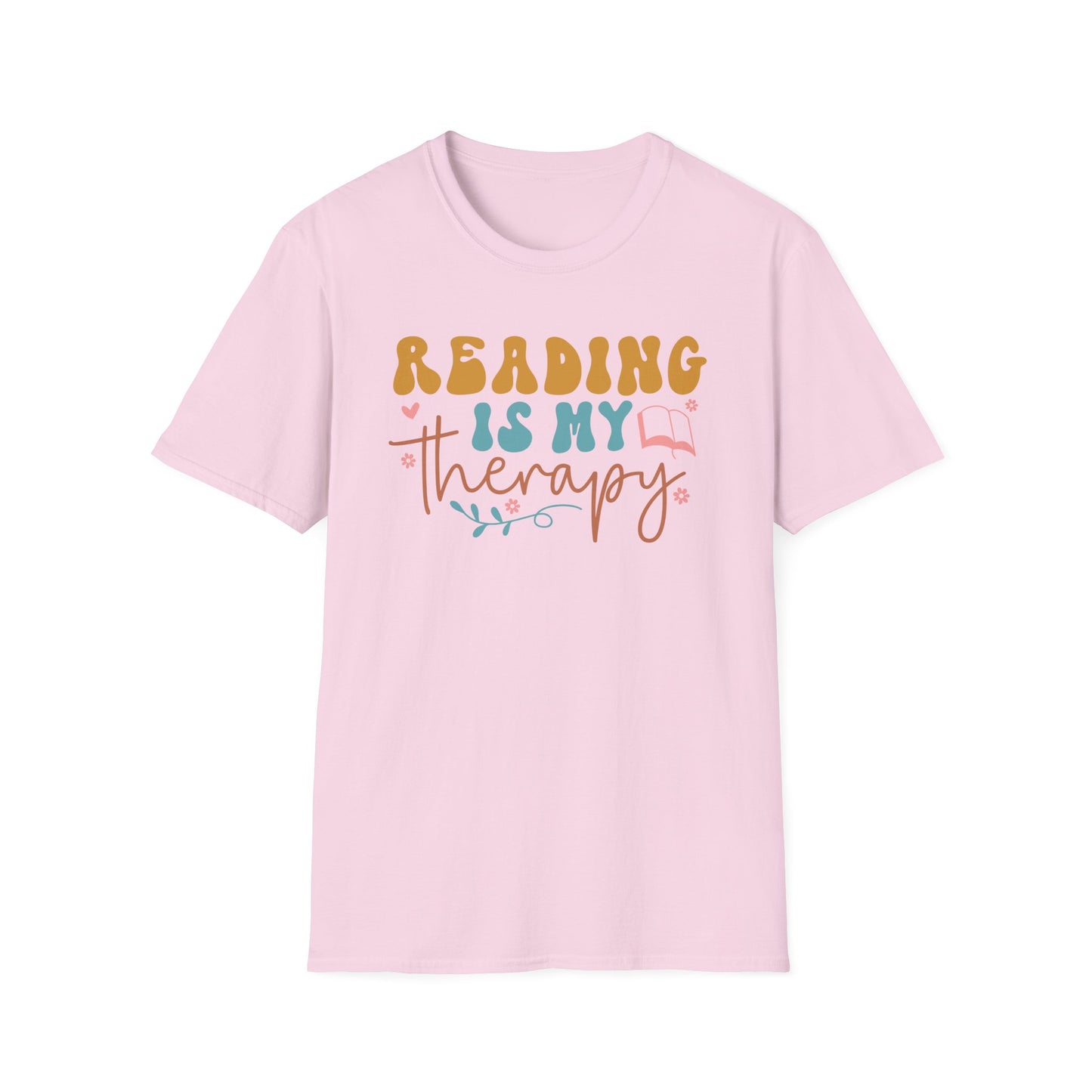 Reading is My Therapy Unisex T-Shirt