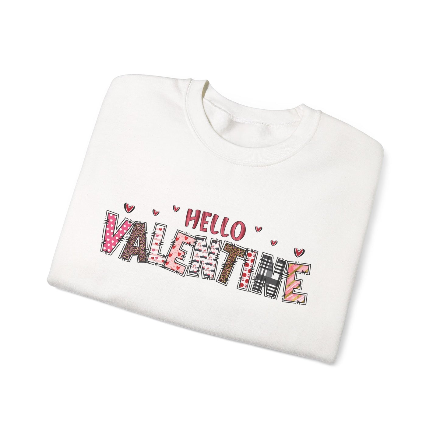 Valentine "Hello Valentine" Crewneck Sweatshirt