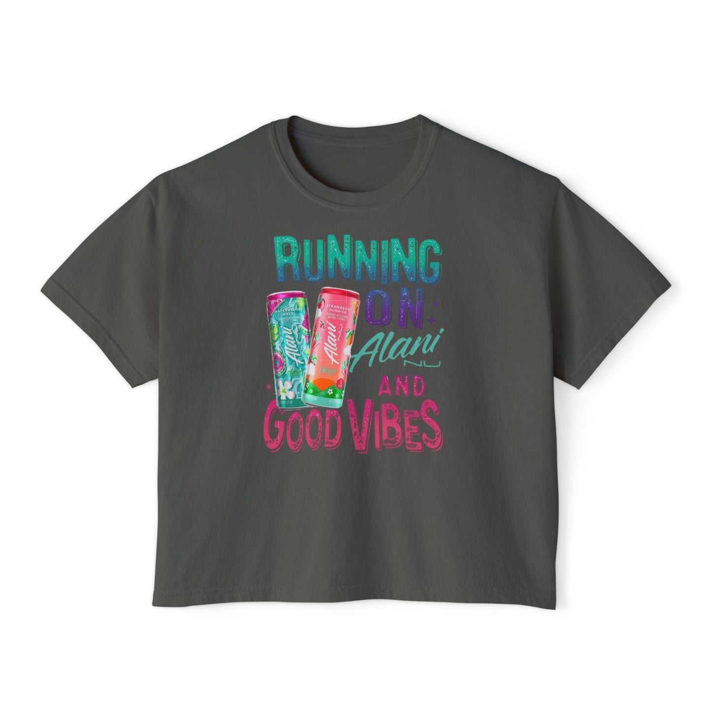 Running on Alani & Good Vibes Women's Boxy Tee