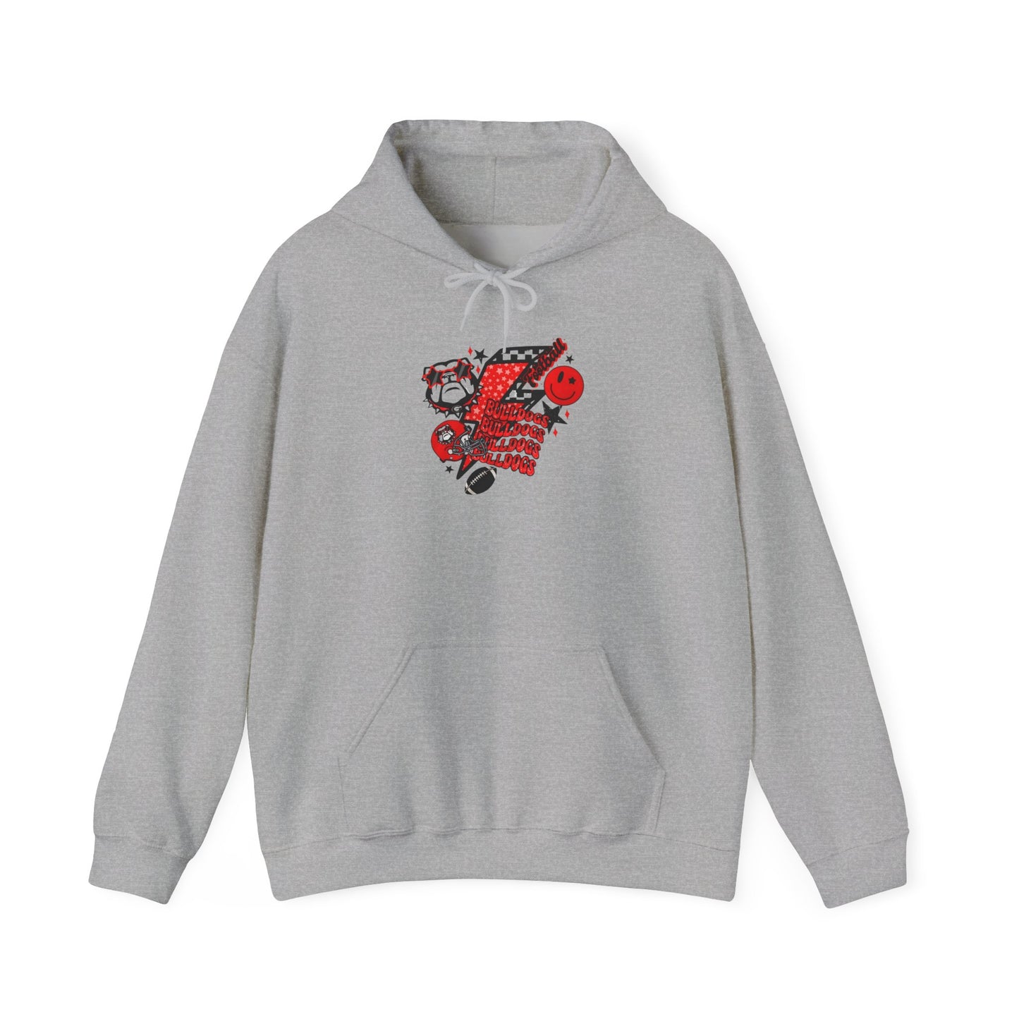 Fun Bulldog Graphic Hoodie