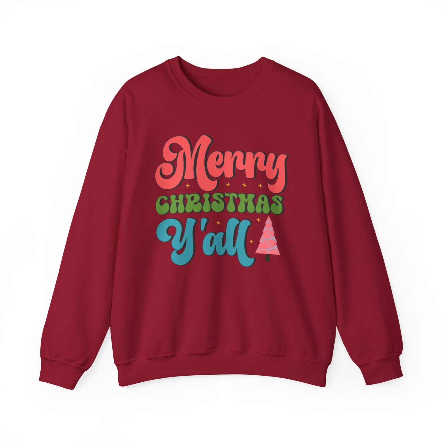 "Merry Christmas Y'all" Festive Holiday Crewneck