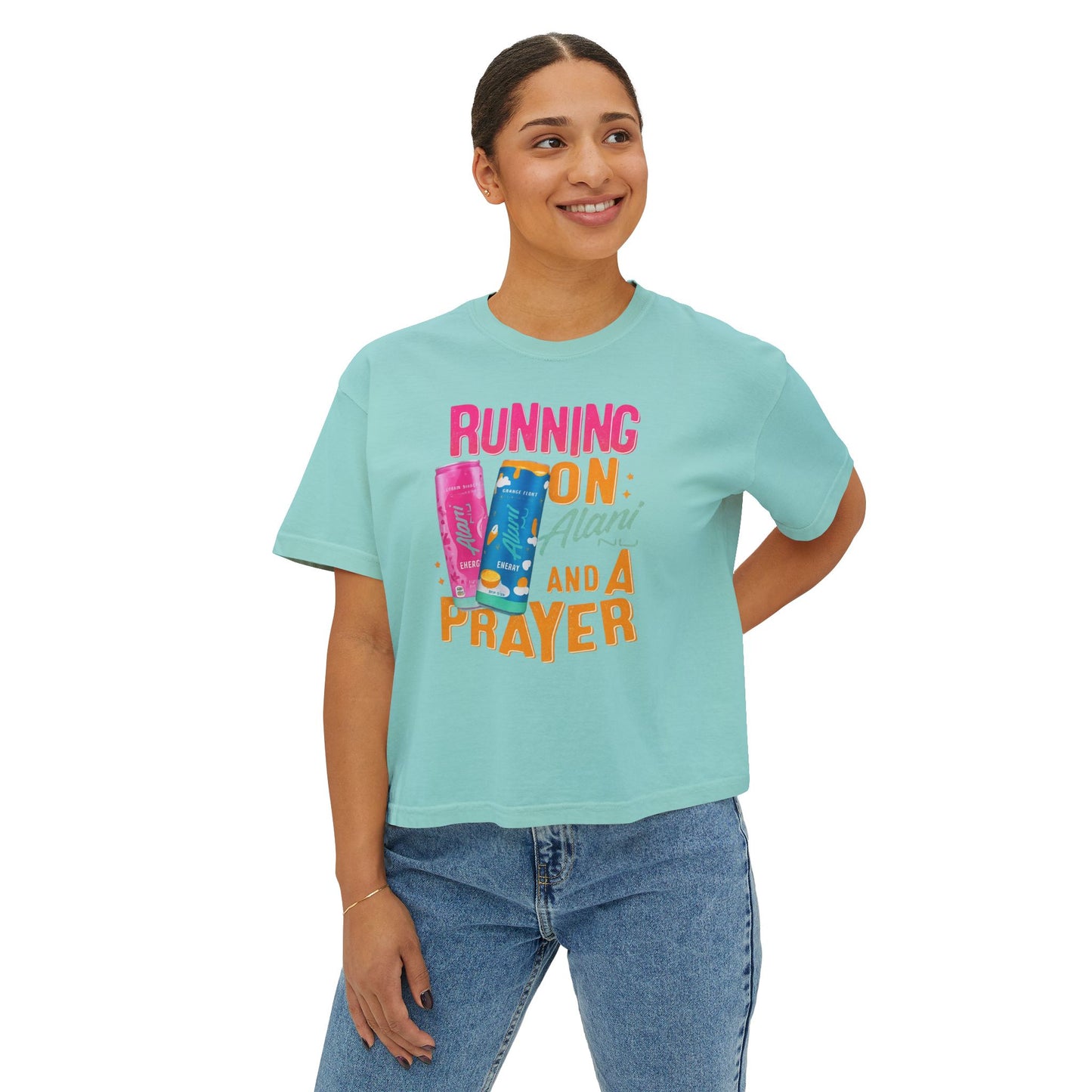 Running on Alani and a Prayer Women's Boxy Tee