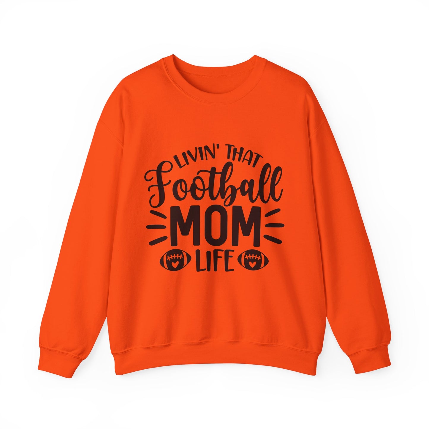 Football Mom Life Crewneck Sweatshirt