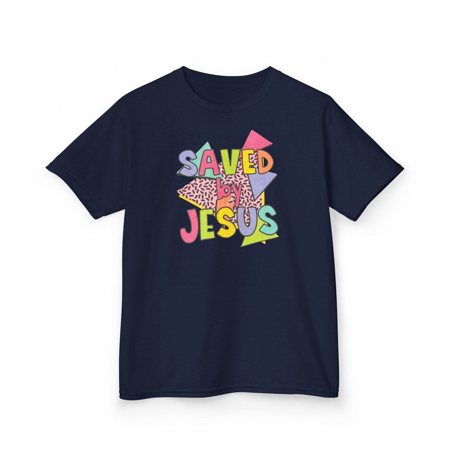 Retro Saved by Jesus Kids Tee