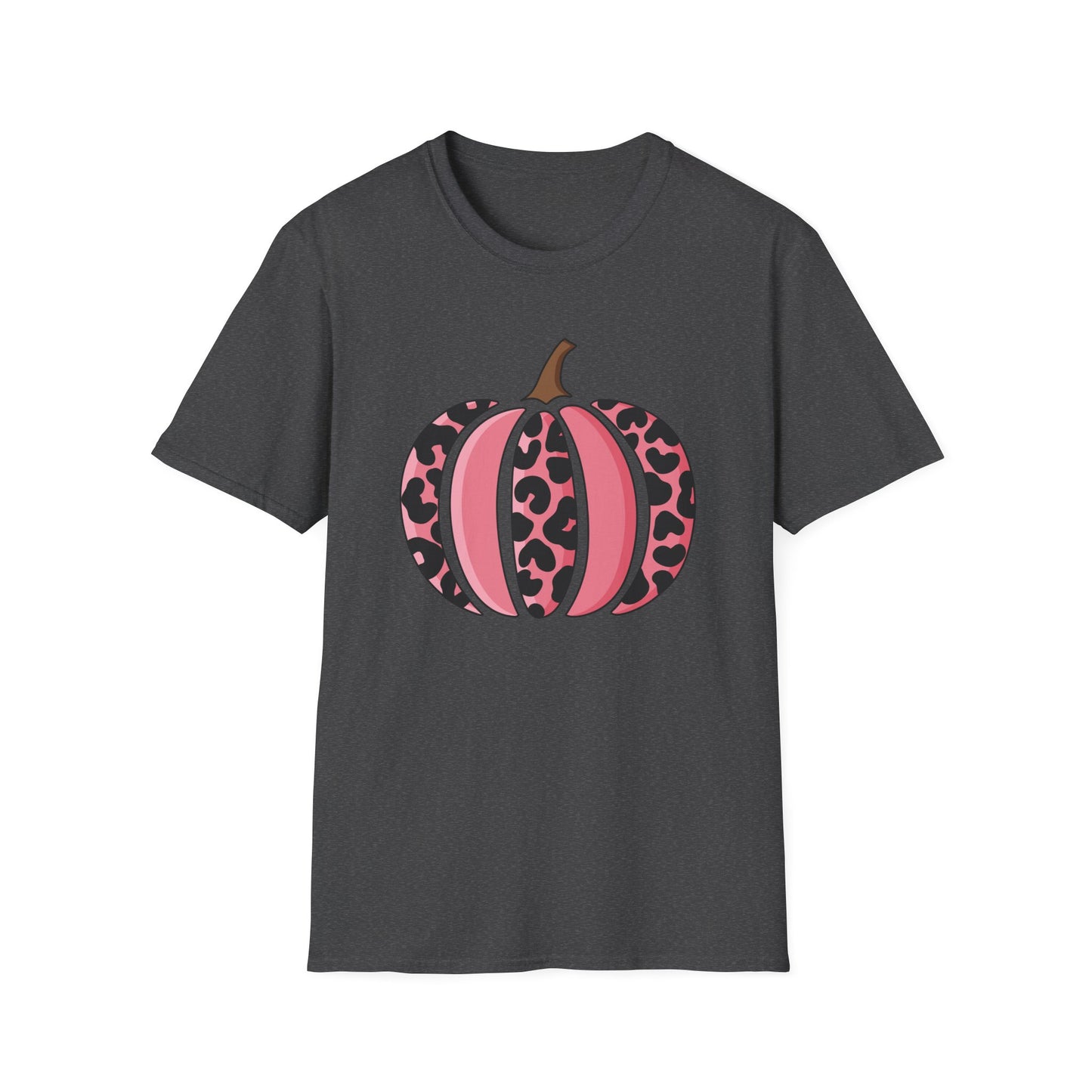 Pink Leopard Print Pumpkin T-Shirt