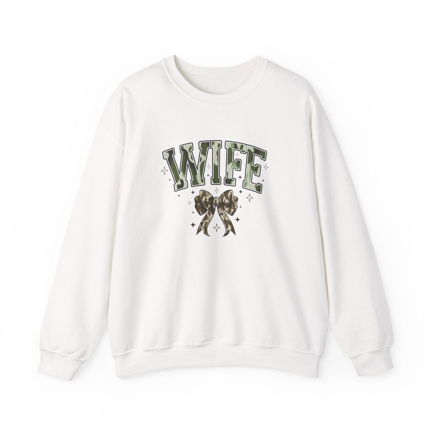 Camo Wife Crewneck Sweatshirt