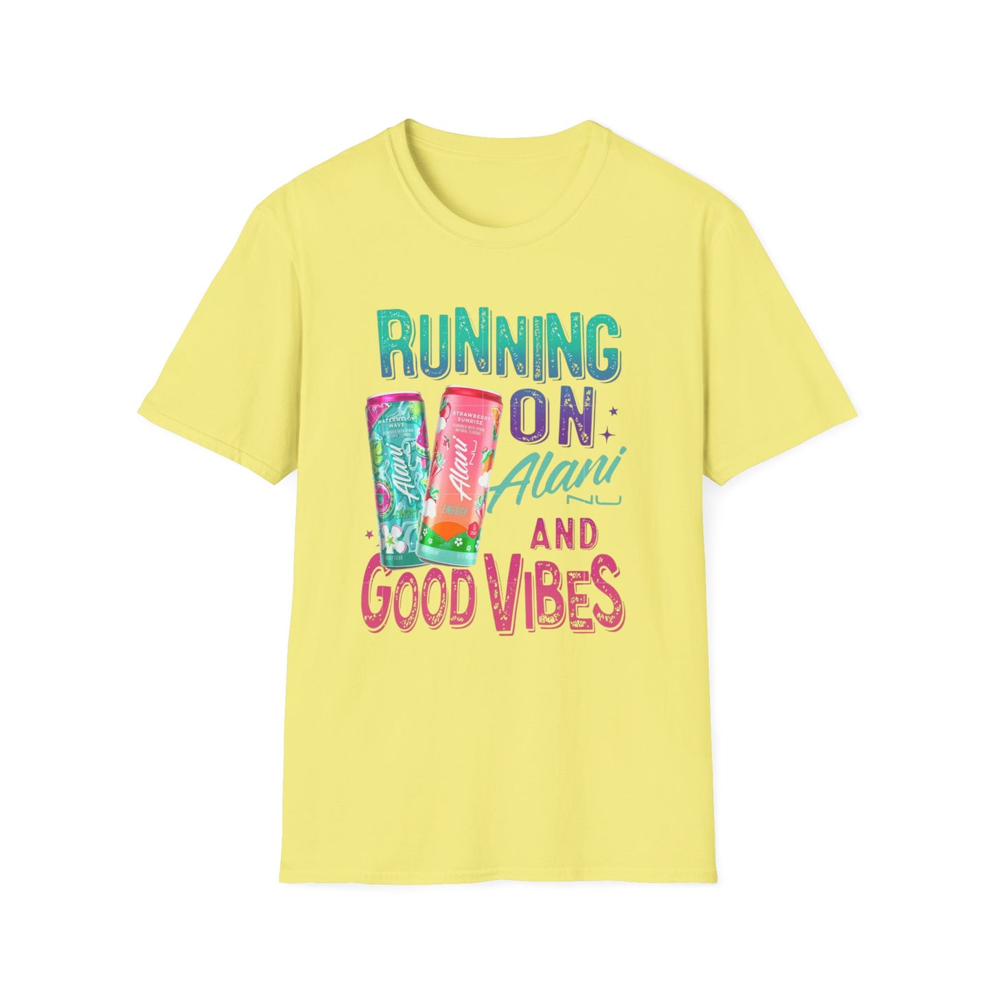 Running on Alani and Good Vibes Unisex Softstyle T-Shirt