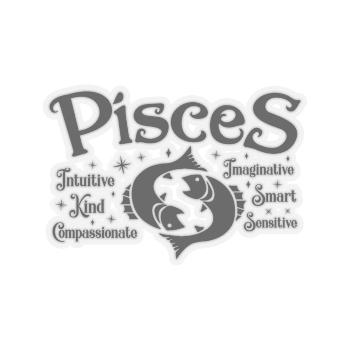 Pisces Zodiac Kiss-Cut Stickers