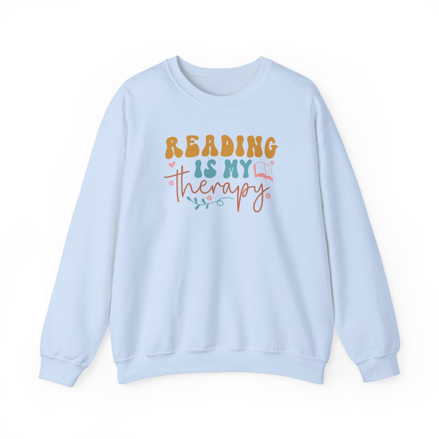 Reading Is My Therapy Crewneck Sweatshirt