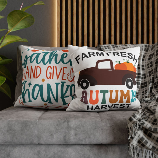 Double Sided Fall/Thanksgiving Decorative Pillowcase