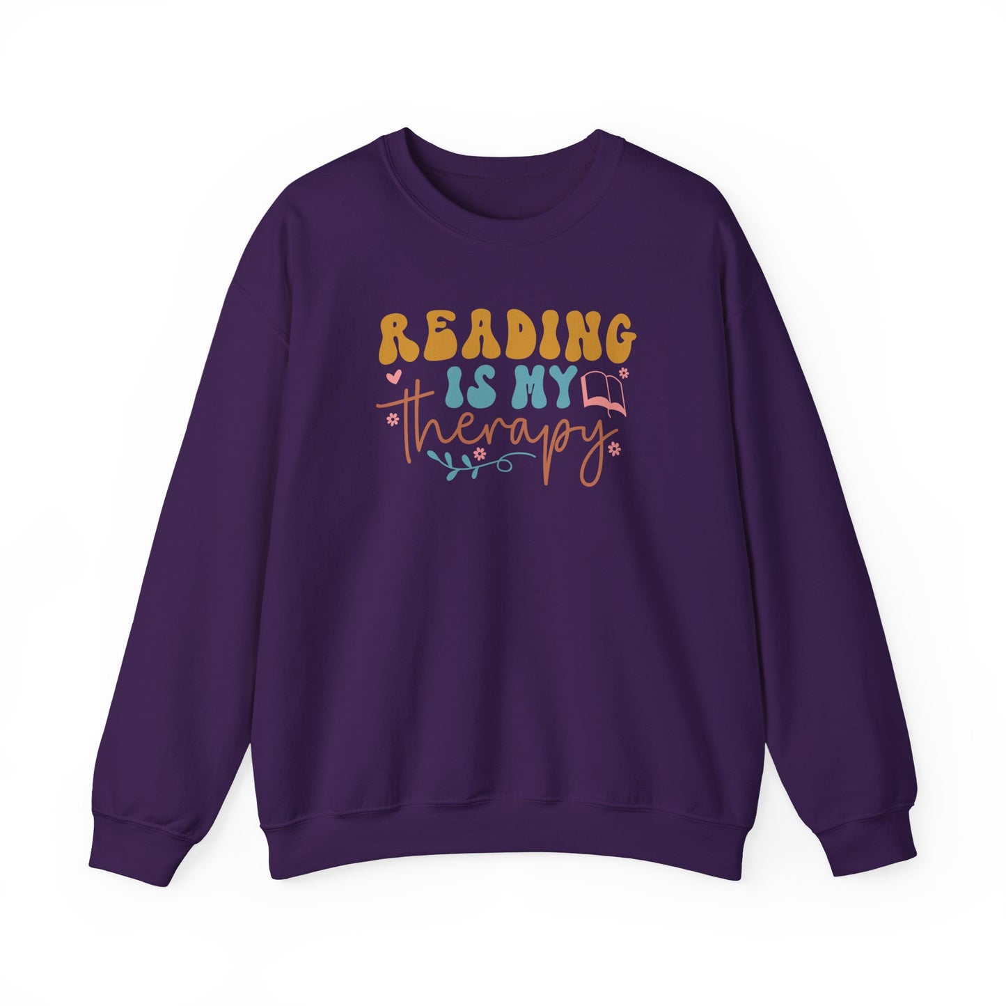 Reading Is My Therapy Crewneck Sweatshirt