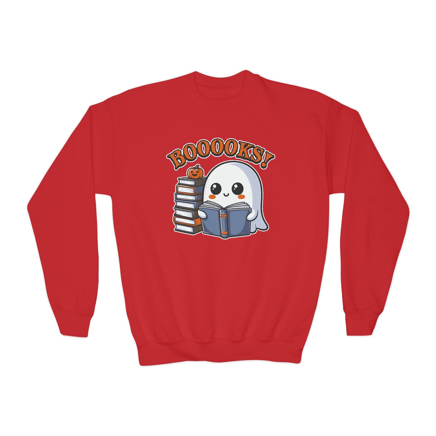 BOOOKS!! Youth Crewneck Sweatshirt