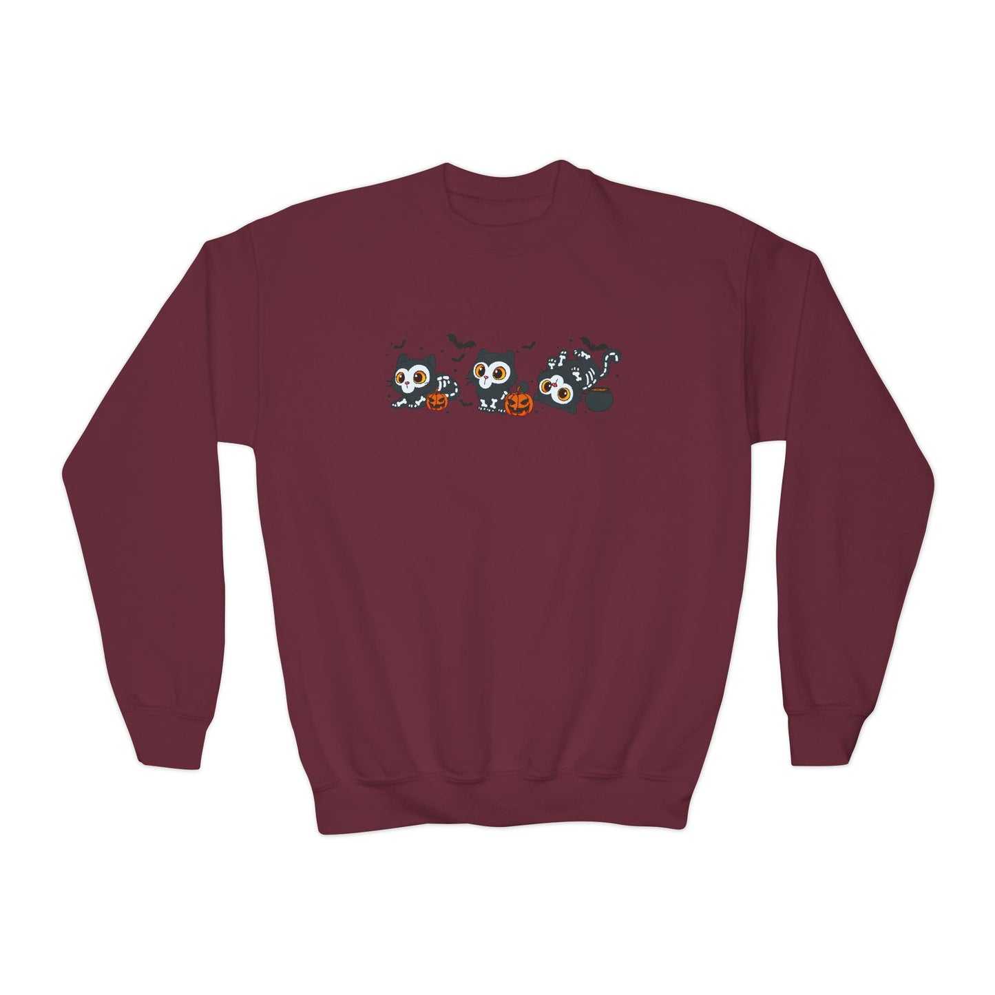 K-Pop Baby Derpy Skeleton Youth Crewneck Sweatshirt